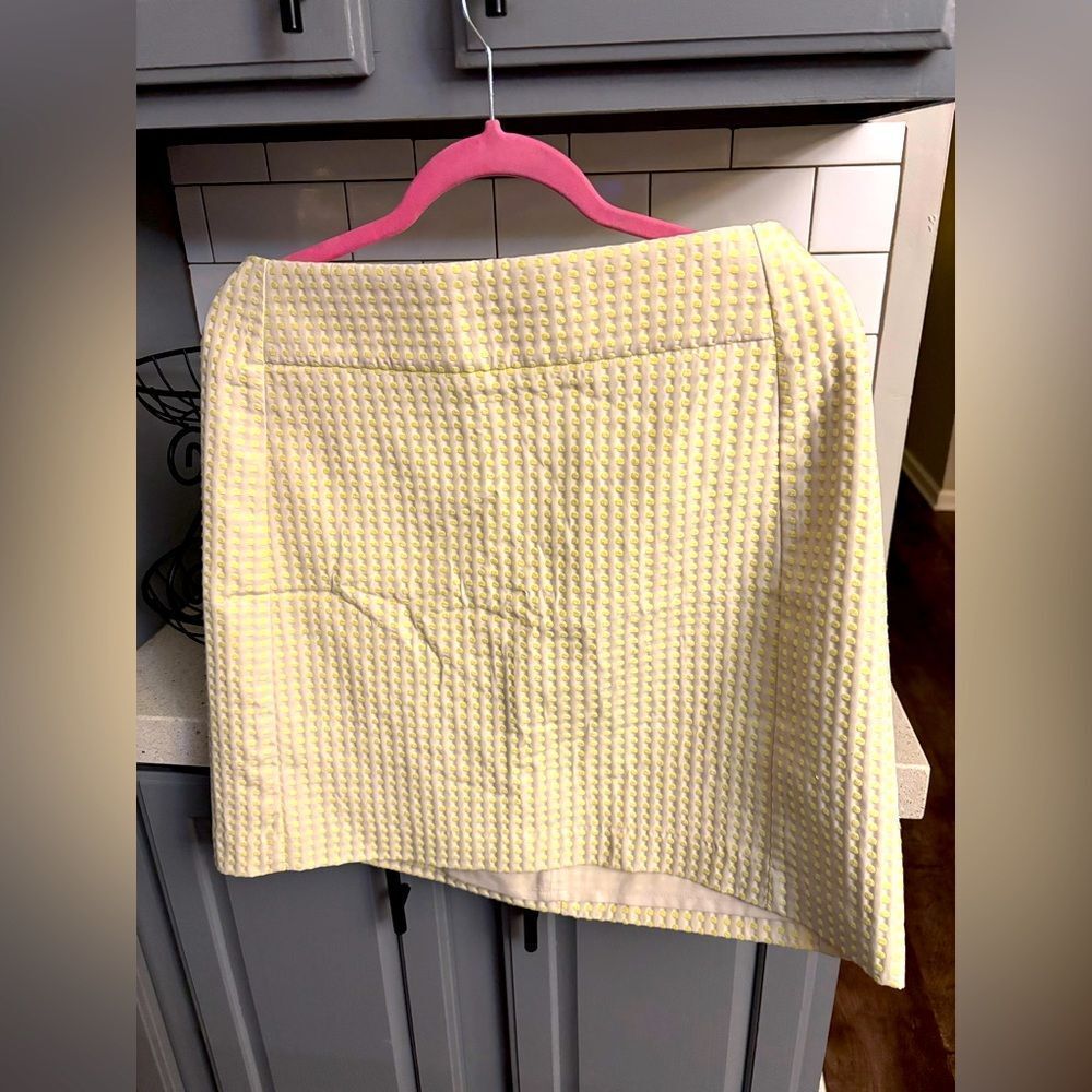 Yellow Textured Women's Skirt, by Loft, size 14, NWT